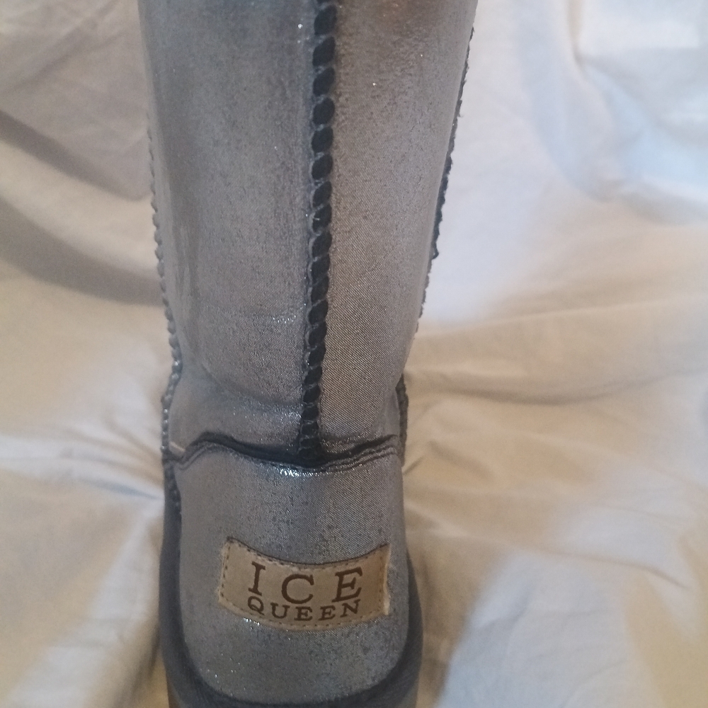 Ice Queen Silver Boots